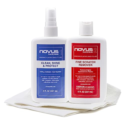 PK2-8 | Plastic Clean & Shine #1, Fine Scratch Remover #2 and Polish Mates Pack | 8 Ounce Bottles