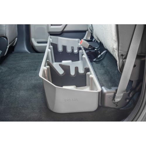 DUHA 20111 Under Seat Storage fits 2015-2026 F150 SuperCrew & 2017-2026 F250 F350 F450 F550 Super Duty Crew Cab | Light Gray Heavy-Duty Back Seat Organizer | Includes Dividers - view 4