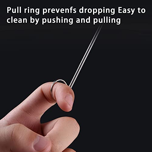 Extra Long Pipe Tube Cleaner Fridge Drain Pipe Dredging Tool Flexible Drain Brush Skinny Tube Spiral Cleaning Brush Drinking Straw Cleaner Brush Nylon Spring Aquarium Filter Brush 155CM (1) - view 7