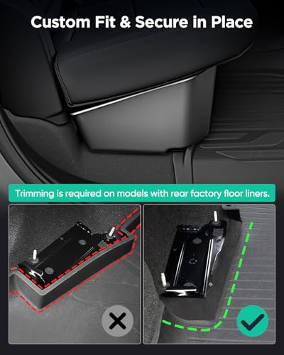 Truck Underseat Storage for Silverado Sierra: 2019-2026 Crew/Double Cab, Rear Under Seat Organizer Tool Box Car Accessory for Chevy Silverado & GMC Sierra 1500 2500HD 3500HD (w/ Detach Bin & Mesh Net) - view 3