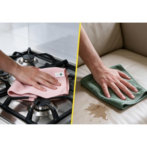 DQZ 7 pcs 6 Different Materials Microfiber Cleaning Cloths Set - view 3
