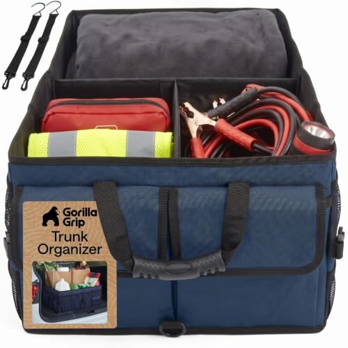 Trunk Organizer for SUV and Cars, Large Capacity, Blue