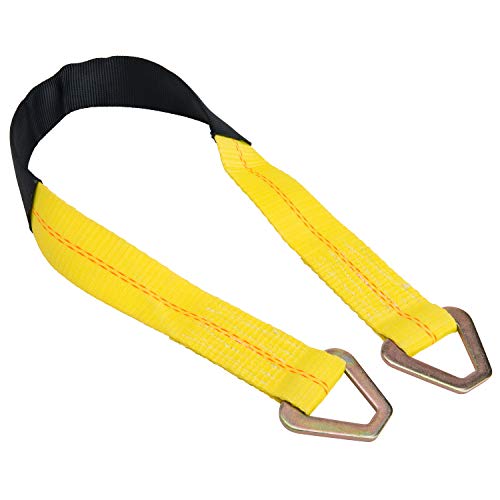 2” x 36” Premium Axle Tie Down Strap with D Rings - 3,333 lbs. Working Load Limit - view 2