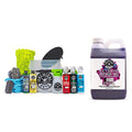 CWS20764CW 14-Piece Arsenal Builder Car Wash Kit W/Foam Gun, Bucket & 5-16 oz Car Care Cleaning Chemicals (Works w/Garden Hose) + Extreme Bodywash & Wax Foaming Car Wash Soap 64 oz