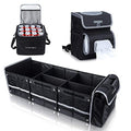 Waterproof Trunk Organizer with Leakproof Cooler Bag + Car Trash Can