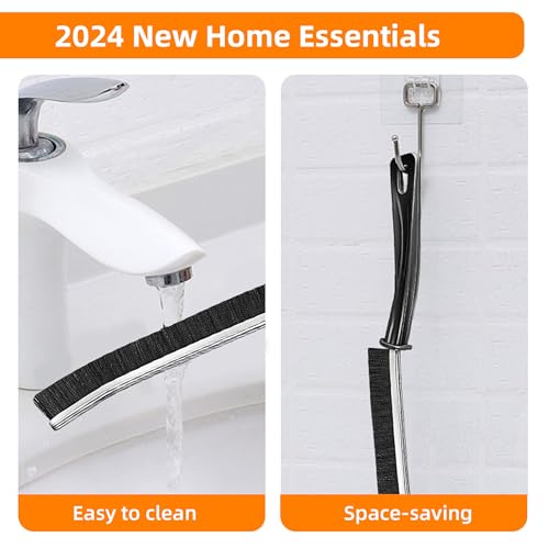3Pcs Hard-bristled Crevice Cleaning Brush, Multifunctional Thin Gap Scrub Brush, Bathroom Cleaner Tools for Household Use, Kitchen, Window, Toilet, Grout, Faucets, Car - view 6