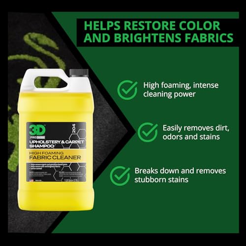 Upholstery & Carpet Shampoo - High Foam Stain Remover & Odor Eliminator Shampoo 1 Gallon - view 2