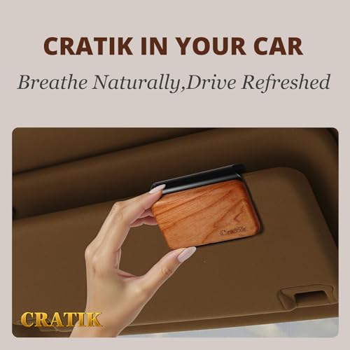 Car Air Freshener - Wood Air Freshener - Car Odor Eliminator for Visor Clip- Natural Scent Starter Kit, Vehicle Scent Diffuser for Cabin, Truck & SUV (Cabana) - view 2