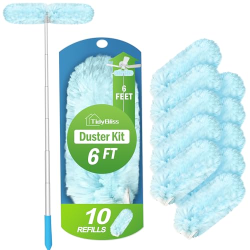 6 ft Extendable Dusters for Cleaning Compatible with Swiffer