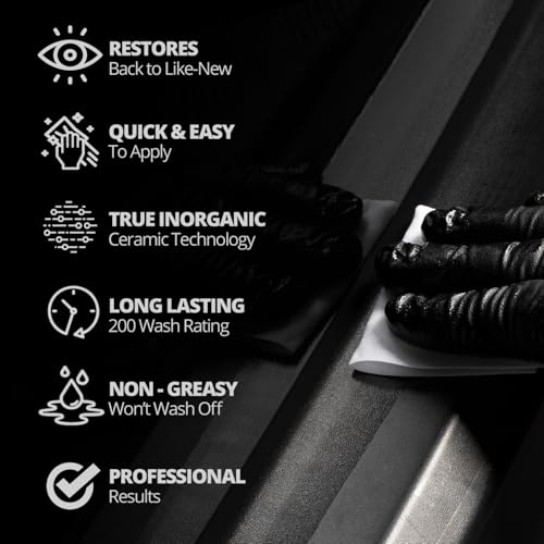 Ceramic Trim Coat Black Plastic Restorer for Cars, 50 Wipes - view 4