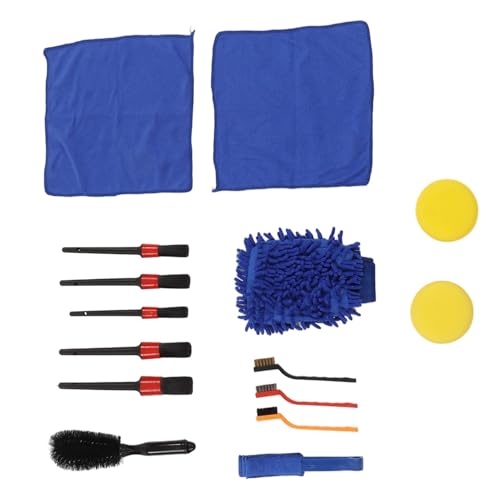 15-Piece Car Detailing Brush Set, PP Auto Cleaning Kit for Wheels and - view 7
