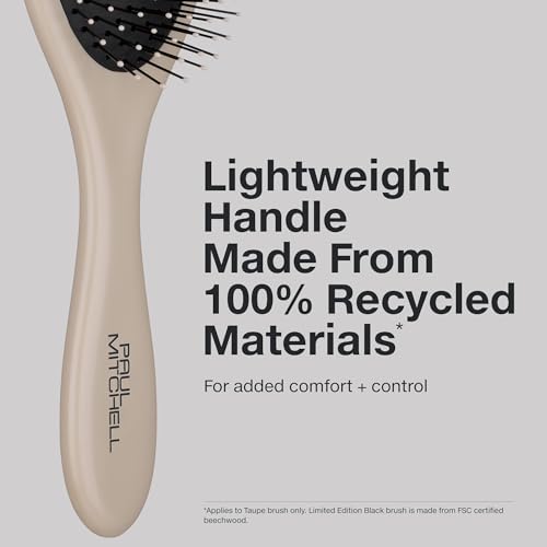 Paul Mitchell Detangling Hair Brush, Detangles All Hair Types, Taupe, Made of 100% Recycled Plastic - view 4