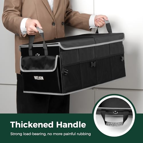 15GAL/60L Car Trunk Organizer with Lid & Dividers, Foldable - view 4