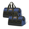 Tool Bag 2-Pack Set, 14" & 16" Wide Mouth Tool Bags for Men and Women