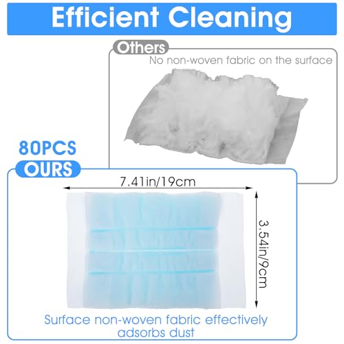 80PCS Electrostatic Duster Refills, Feather Microfiber Dusters - view 2