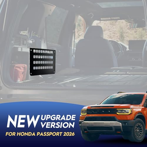 08Z03-3BM-100 Metal MOLLE Panel for 2026 Honda Passport, Functional Trunk Organizer Storage Panel, Black Partition Board, 2026 Honda Passport Accessories (2 Pcs) - view 2
