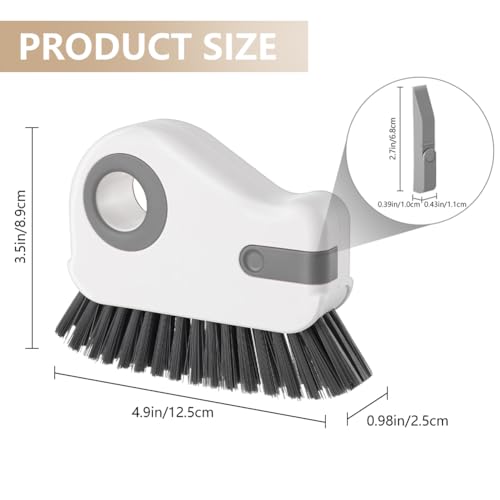 2 in 1 Groove Cleaning Brush, Window Track Cleaning Tools (Gray) - view 2