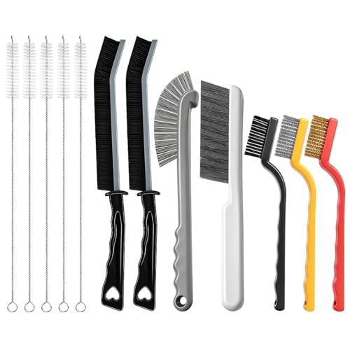 12 Pcs Crevice Cleaning Brush, Straw Brush for Bathroom, Kitchen and Window