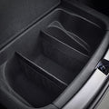 Sub Trunk Divider of under-floor Compatible for Model Y, Model 3 (2017-2023) – Hidden Trunk Organizer – Dividers with Mesh Pockets for Storage Separation (Set of 2)
