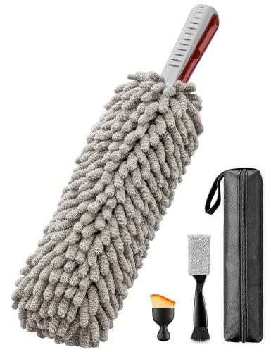 Car Duster Kit, Microfiber Interior Cleaning Brush