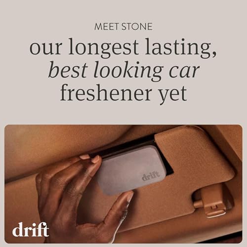 Car Air Freshener - Stone Air Freshener Car Odor Eliminator - Long Lasting Scent - Auto Accessories - Metal Clip - Essential Oils - Clean Ingredients - Teak Scent Starter Kit - view 2