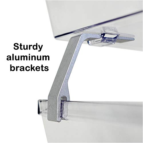 Facility 2 Tier Letter Tray, Side Load, Letter Size/A4, Desktop File Organizer, Plastic (Clear Crystal Color) - view 5
