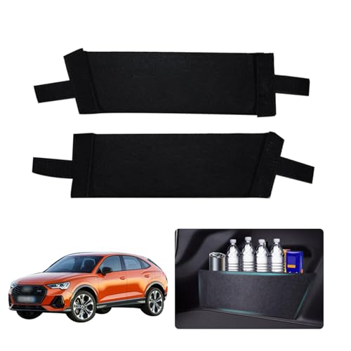 Rear Trunk Organizer Side Divider Sticker fit for 2018-2025 Audi Q3 Trunk Side Storage Baffle Partition Board for Audi Q3 Accessories 2PCS