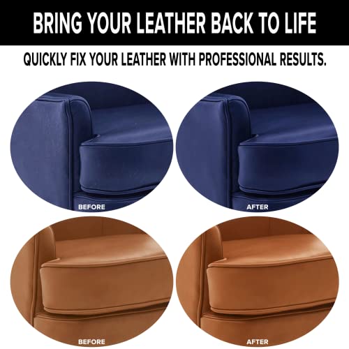 Leather Color Restorer - Navy Blue - Repair Couch, Car Seat, Furniture, Sofa, Bag, Shoes and Vinyl - 4 oz. - view 4