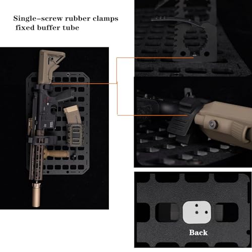 Tactical Molle Panel 8x12.5inch Portable Gear Organizer with Handle Insert Backpack Tactical Equipment Storage Pouches, Molle Panel Rack Mount Connection Fittings - view 5