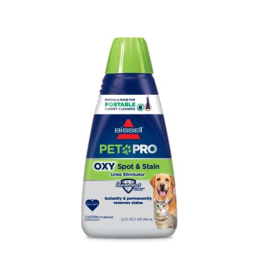 PET PRO OXY Spot & Stain Formula for Portable Carpet Cleaners, 32 oz., 2034