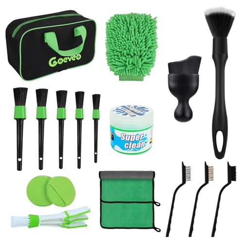 18PCS Car Interior Detailing Kit with Ultra Soft Brushes