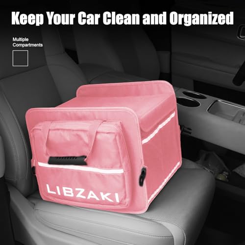 LIBZAKI Car Trunk Storage Organizer, Collapsible Trunk Storage Box for Car Truck SUV-Pink - view 7
