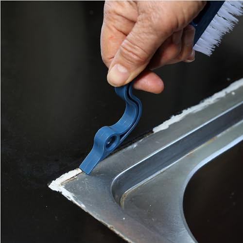Slick- Window Track Cleaning Brush, 2 Pack, Navy Blue/Orange Ergonomic Handle, Built-in Scraper, Multipurpose, Window Track Cleaning Tools - view 6
