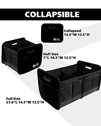 Car Trunk Organizer, Storage for SUVs or Sedans, Foldable Cargo Containers with 9 Pockets and Reinforced Handles, with Non-Slip Bottom, Collapsible Storage for SUVs, Sedans, or Any Cars - view 5