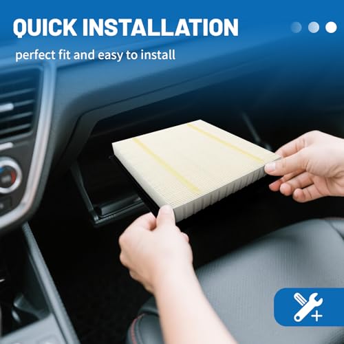 3 Pack Cabin Air Filter CF12237 Replacement for Niss-an NV200 2017 2018 2019 2020 2021, Versa 2014 2015 2016 2017 2018 2019 - view 4