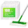 100Pcs Heavy Duty Dry Cloths Compatible with Swiffer Sweeper Mop