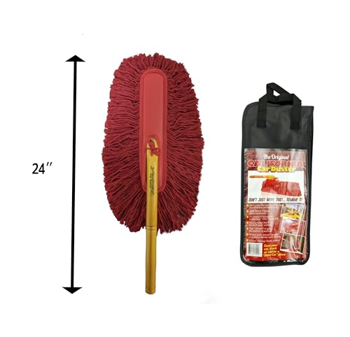62442 Standard Car Duster with Wooden Handle,Red - view 2