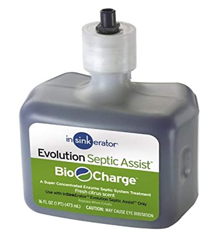 CG Evolution Septic Assist Bio Charge Replacement Cartridge, 16-Ounces, Blue, 12 Ounce and Garbage Disposal Power Cord Kit, CRD-00, Black - view 2