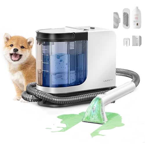 Carpet Cleaner Machine with Powerful Suction for Pets with Cleaning Tools& Solution Carpet Cleaner for Cars,Couch,Furniture Set of 1