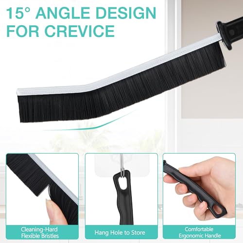 12PCS Grout Brush Set, Hard Bristle Crevice & Baseboard Tool - view 2