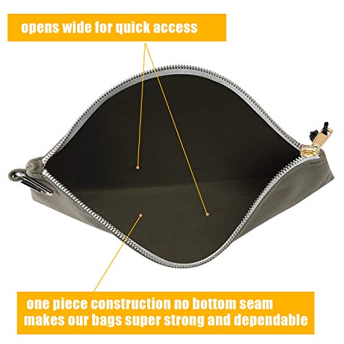 Utility Canvas Zipper Tool Bag, 4 Pack - view 5