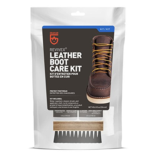 Revivex Leather Shoe and Boot Cleaner Conditioning Kit, Restore Your Sneakers, Work and Hiking Boots, Includes Soap - view 3