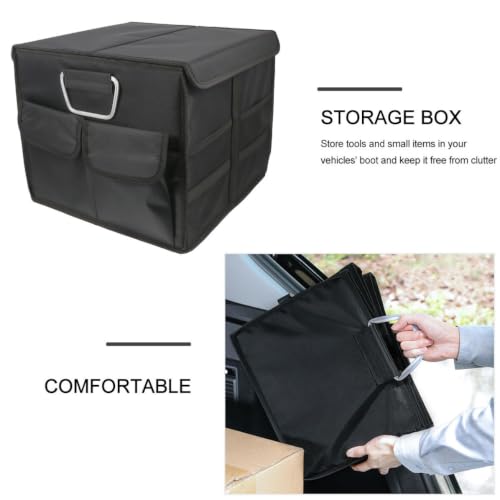 Foldable Car Trunk Storage Organizer 36l with Dividers and Mesh Pockets - view 3