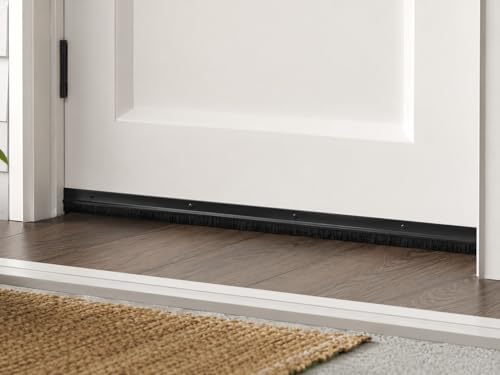 Door Sweeps – Aluminum & Brush | Brush Sweeps for Gaps Up to 1” | Black Holder | 3 Feet | Fill Gaps & Keep Unwanted Debris Out - view 6