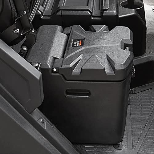 Under Seat Storage Box | 28.5L/7.53 Gal | with Lock | Compatible with Polaris Ranger XP 1000/Crew | 2018-2025 2026 | Replace #2882910 | Waterproof | Dual Bin Dry Storage Box | Fit Door