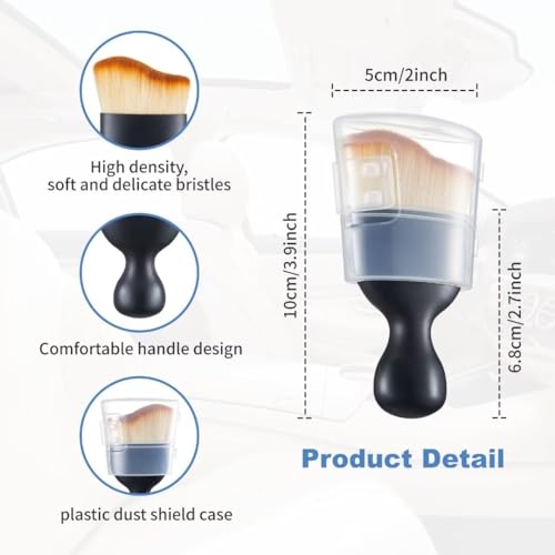 Car Interior and Exterior Soft bristles Detail dust Automotive Brush dusting Brush Dashboard Cleaning Brush Home Office Computer Keyboard dusting Tools+ Double-Sided Suede Cleaning Towel - view 3