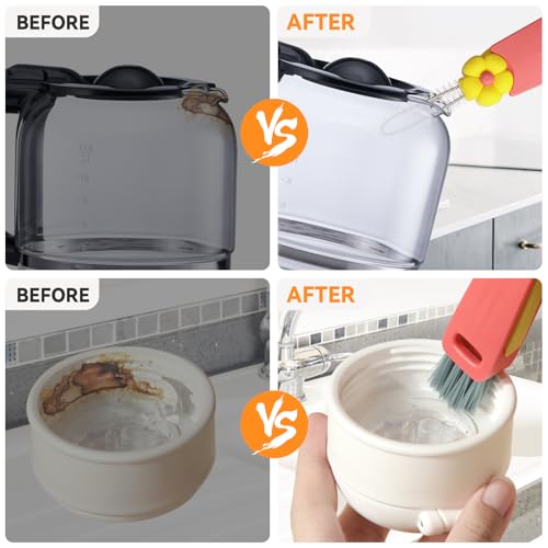 3 in 1 Cup Lid Gap Cleaning Brush Set, Multifunctional Bottle Cleaning Brush, Cup Lid Gap Cleaner, Home Kitchen Crevice Brush Tools(Multicolor) - view 5