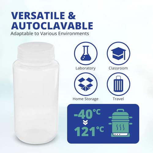 Reagent Bottle, Polypropylene Wide Mouth, 1000ml, 1-Pack - view 3