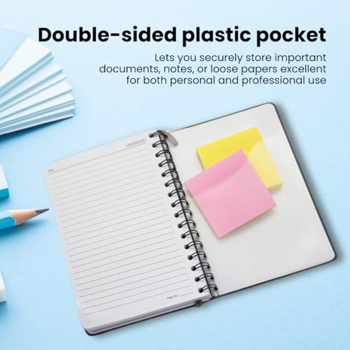 A5 Lined Spiral Notebook - 170 Pages, College Ruled, Yellow - view 6