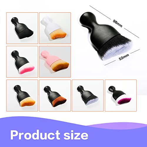 Car Interior Detailing Brush,Soft Bristle Cleaning Brush Car Detailing Brush Dusting Brush,Car Interior Cleaning Tool,Auto Detail Brush Car Dash Duster Brush (Black) - view 4
